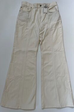 Polo Ralph Lauren Women’s Stretch Twill Flare Jeans Chic Cream Size 31 NWT $298